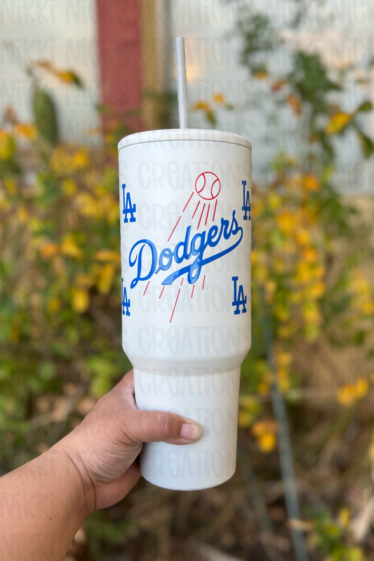 40oz LA Dodgers tumbler