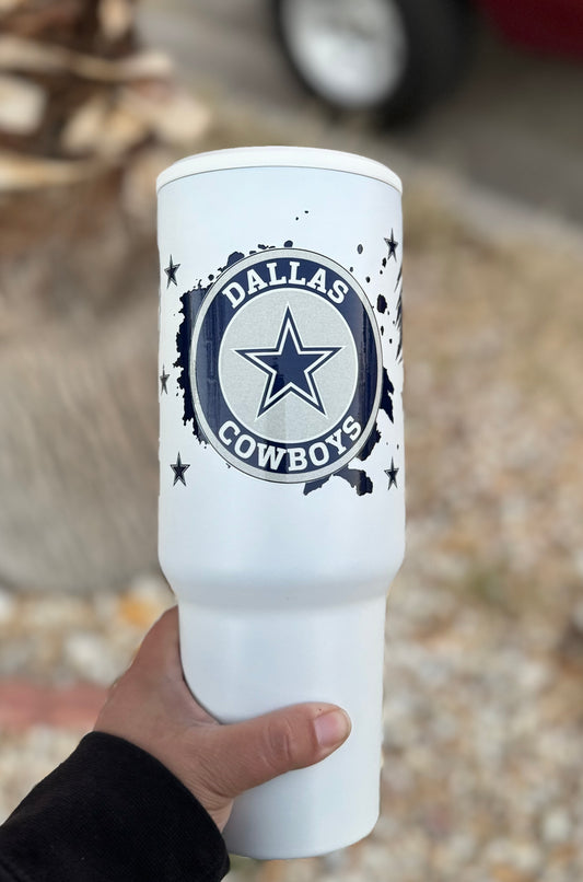 40oz Dallas Cowboys quencher tumbler