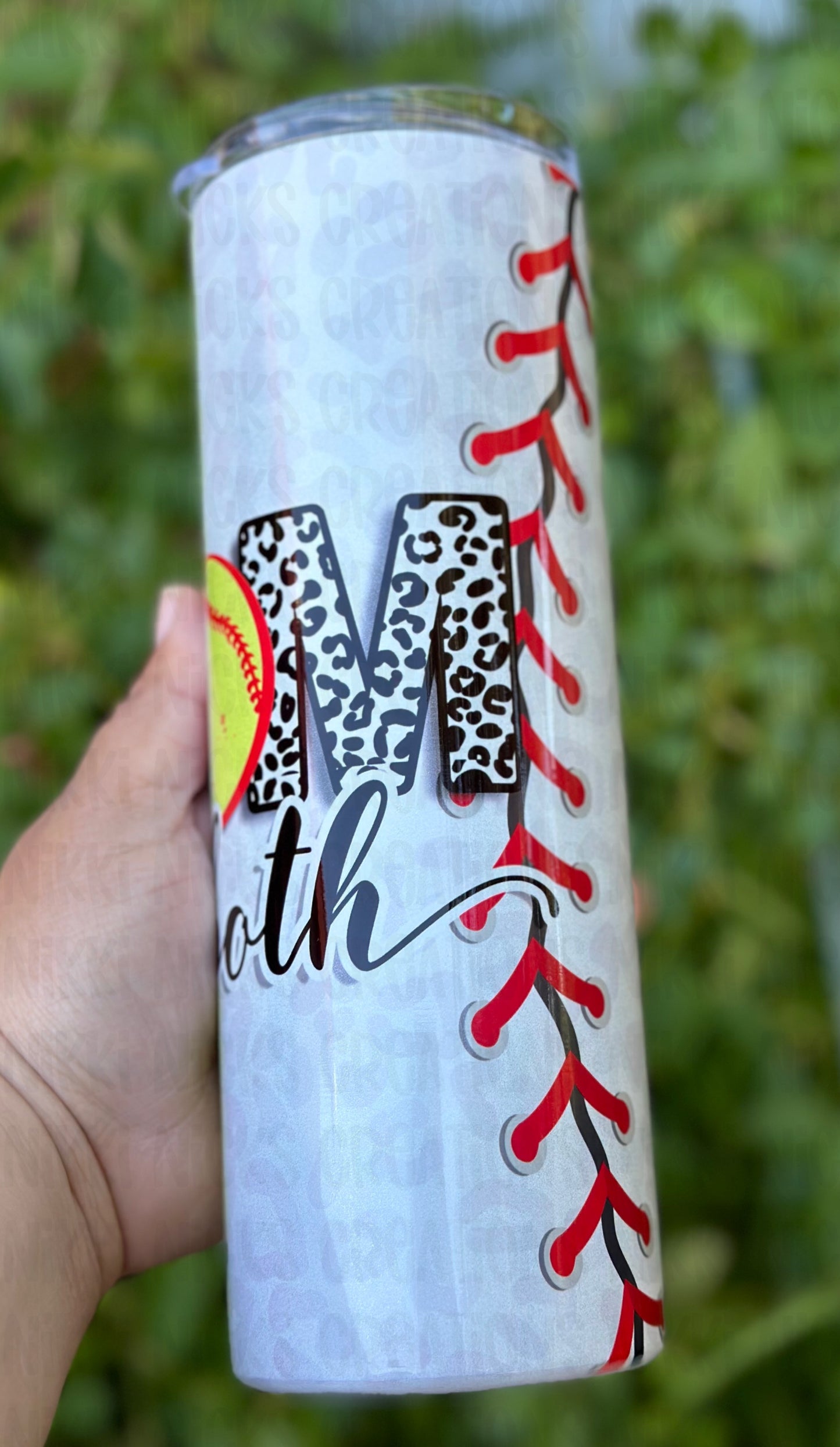 Mom of both baseball and softball tumbler