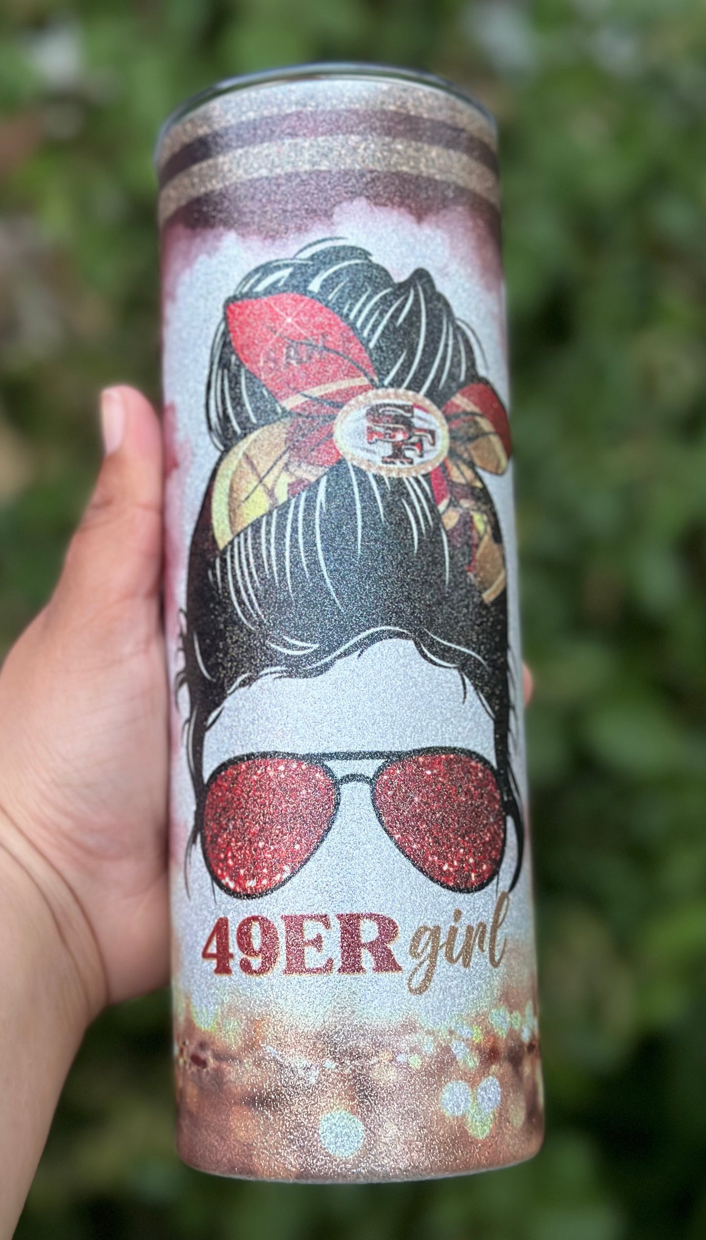 San Francisco 49ers girl tumbler