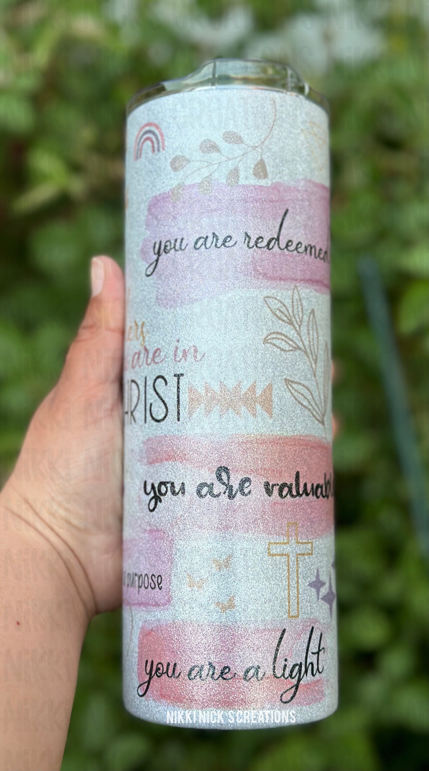 Faith reminders tumbler