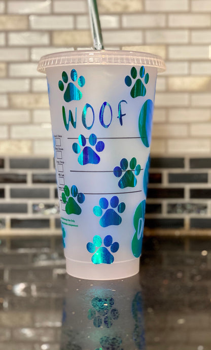 Personalized dog names mom starbucks cup