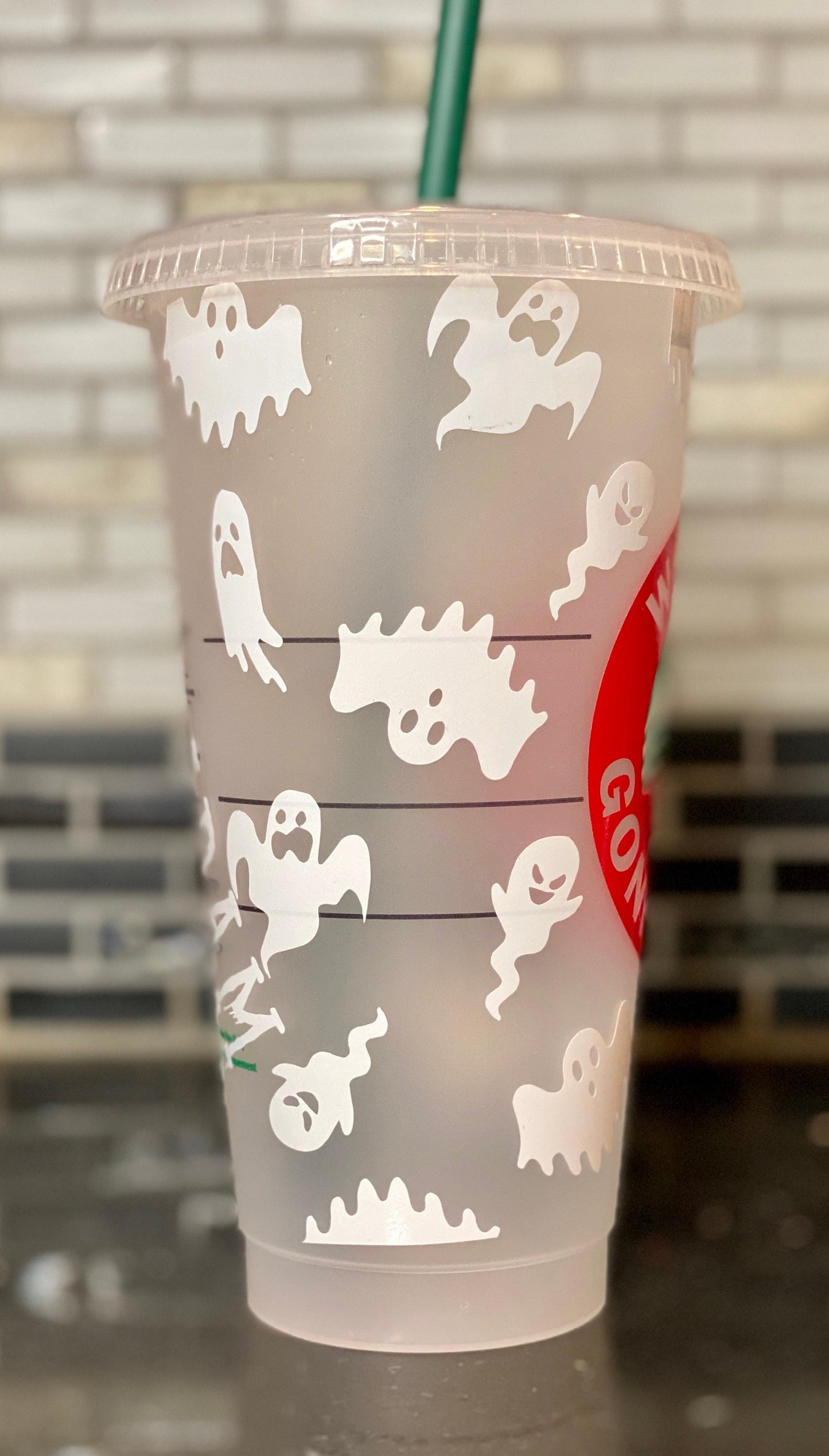 Ghostbusters inspired starbucks cup