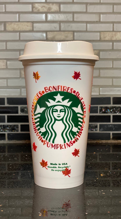 Fall Season Starbucks hot cup