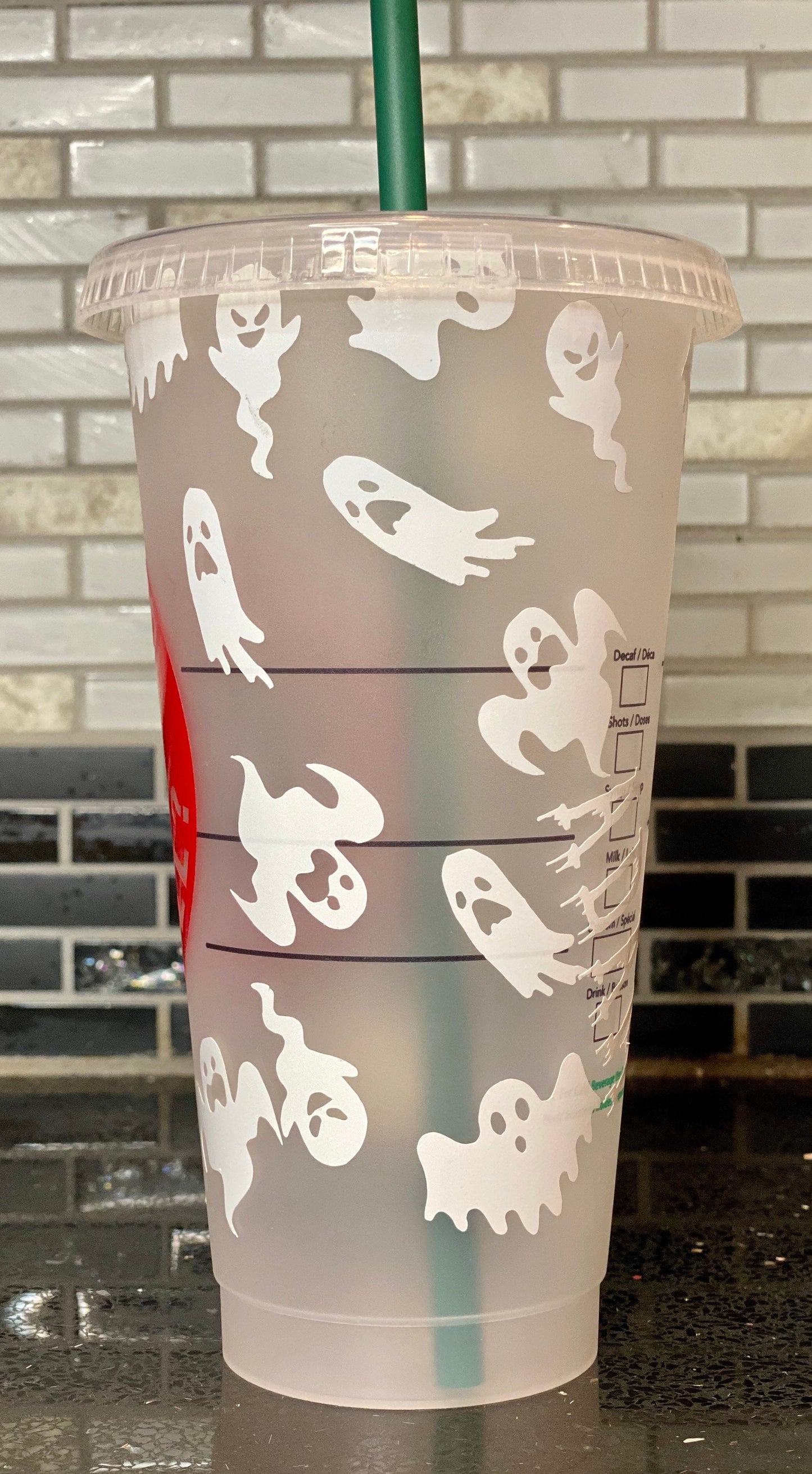 Ghostbusters inspired starbucks cup