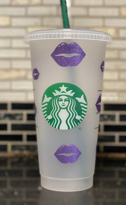 Lips Starbucks cup