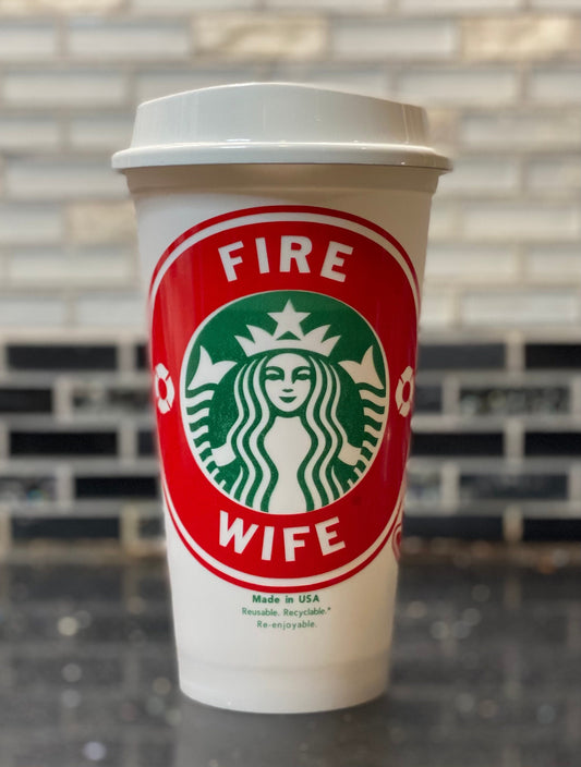 Fire wife Starbucks hot cup