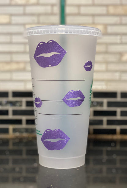 Lips Starbucks cup