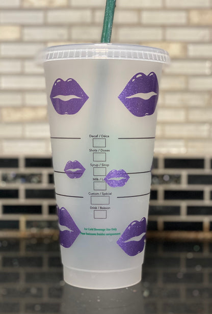 Lips Starbucks cup