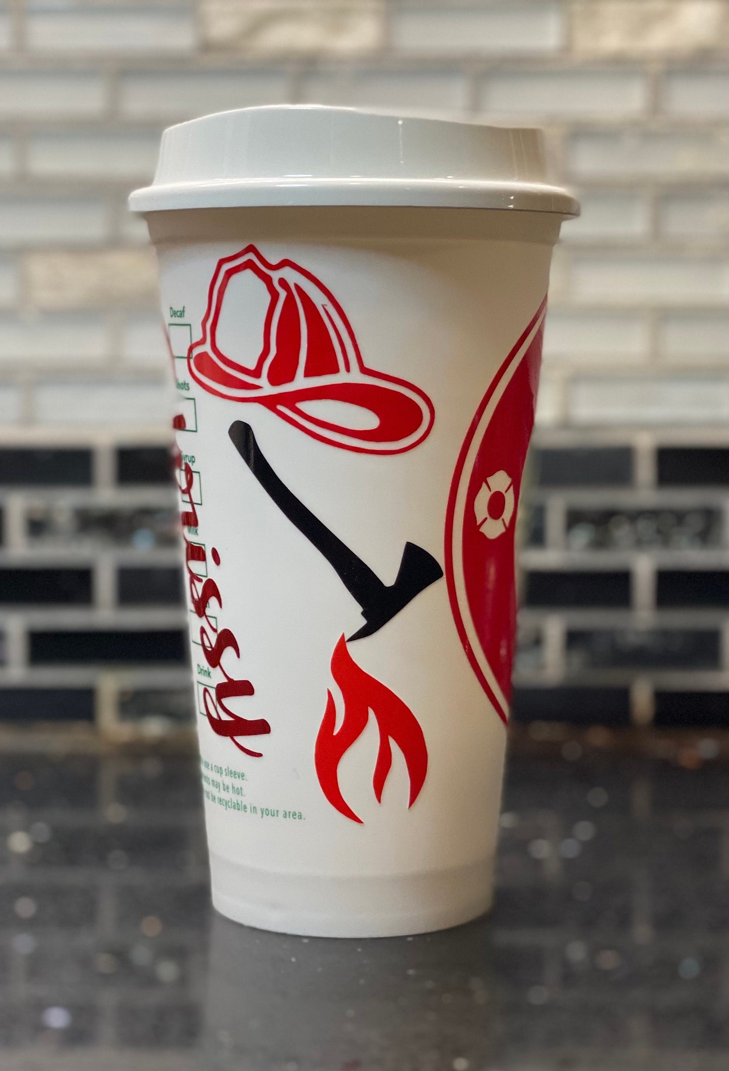 Fire wife Starbucks hot cup