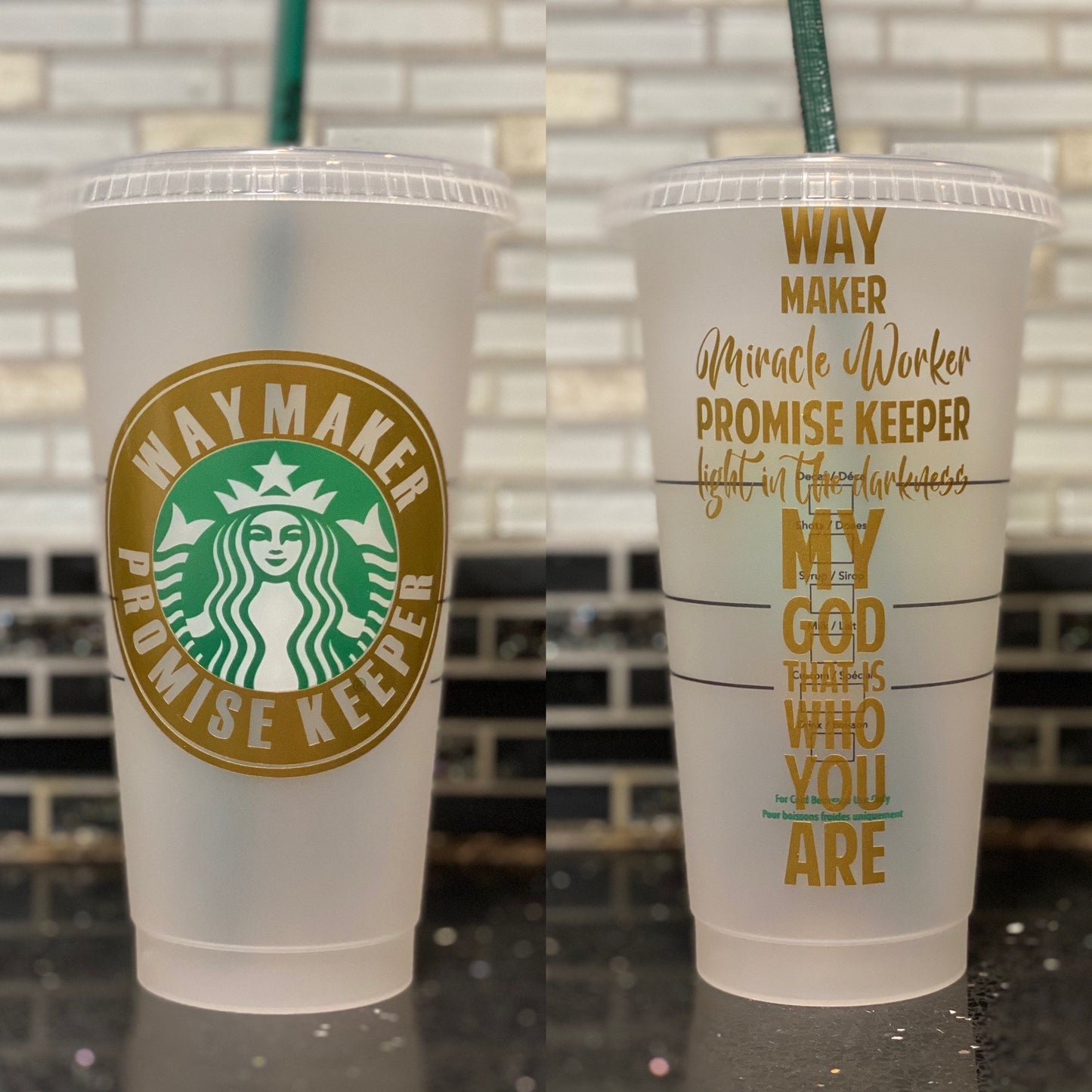 Waymaker Starbucks cup