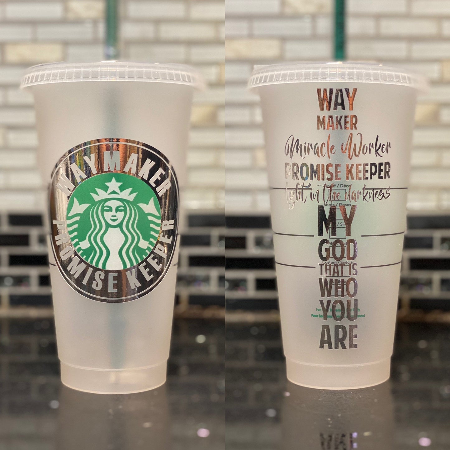 Waymaker Starbucks cup