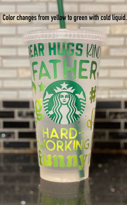 Father starbucks cup