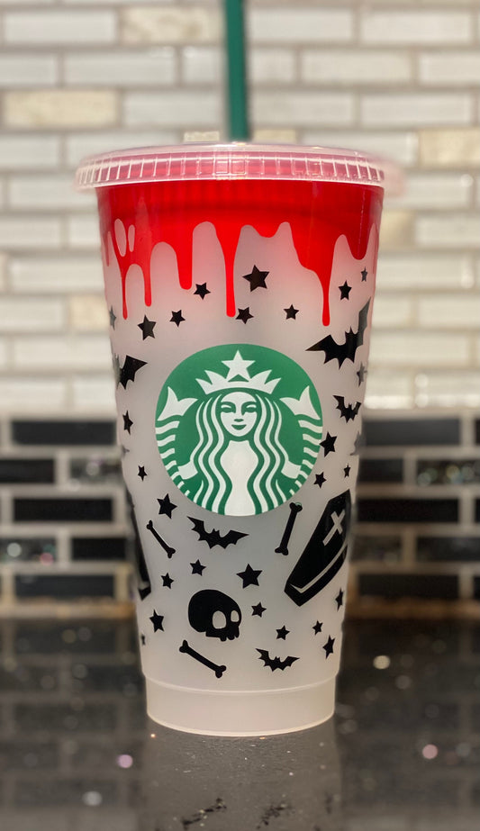 Spooky chiller Starbucks cup