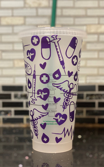 Nurse fuel Starbucks cup