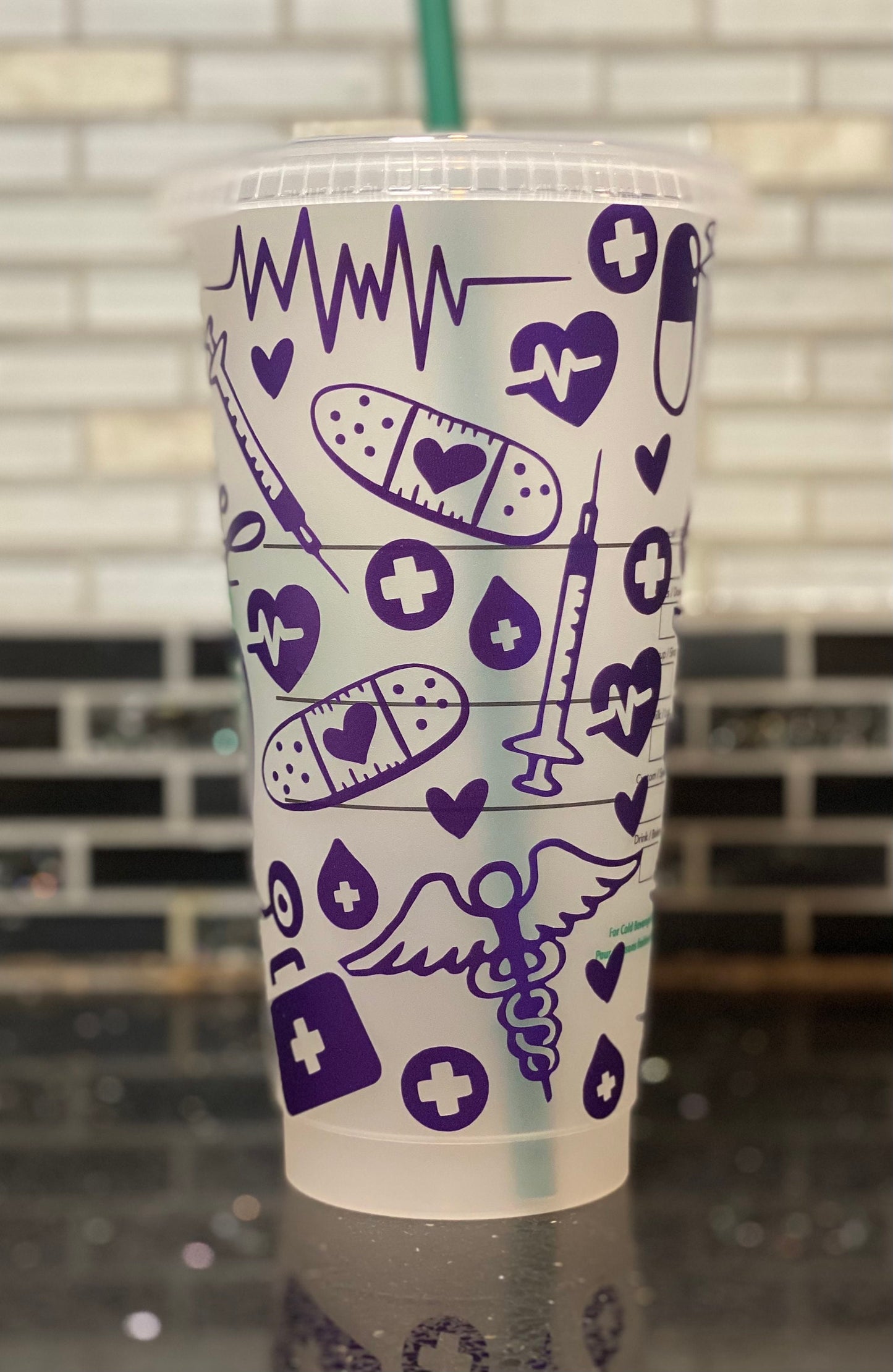 Nurse fuel Starbucks cup