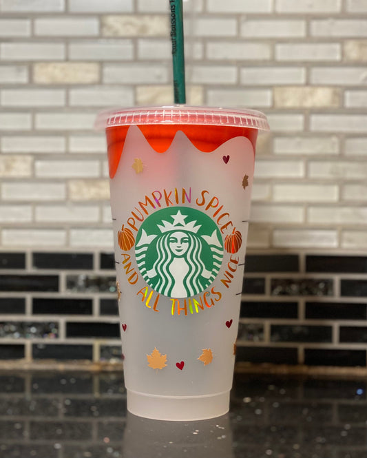 Pumpkin spice Starbucks cup