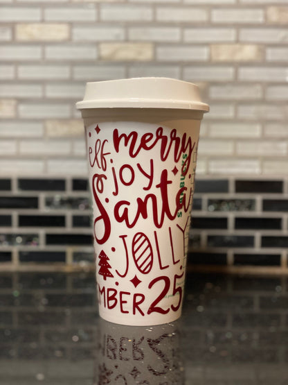 Christmas Starbucks hot cup