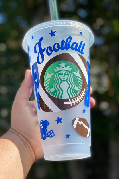 Football mom Starbucks cup