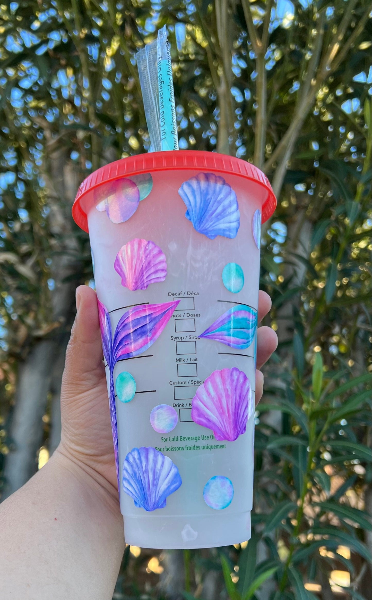 Mermaid hair don’t care Starbucks cup