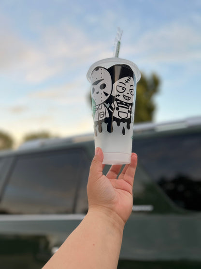 Horror villains Starbucks cup