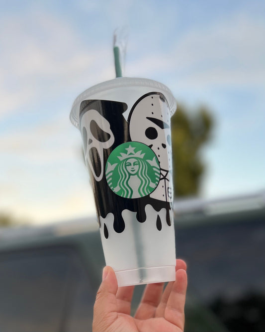 Horror villains Starbucks cup