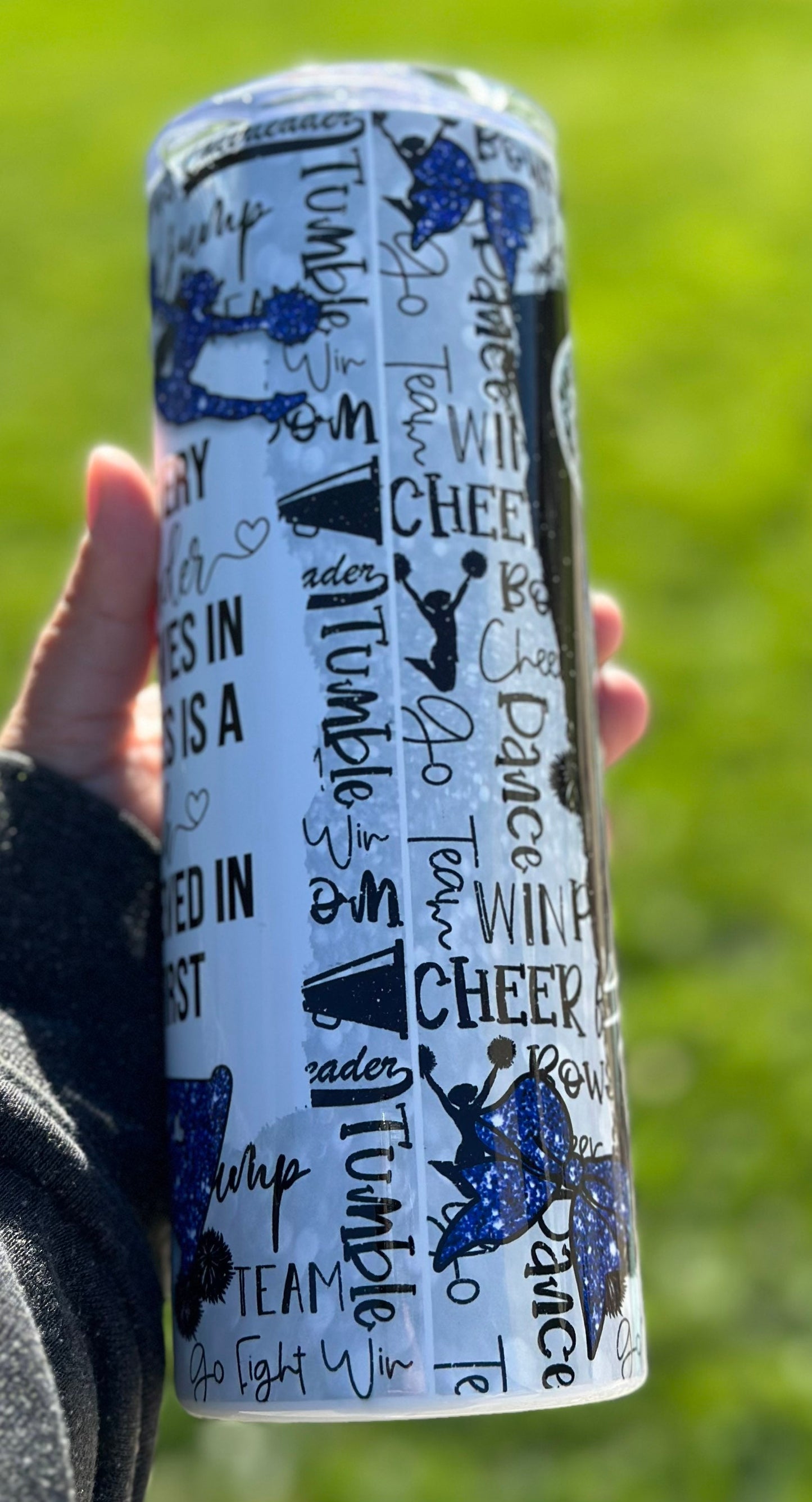 Cheer coach tumbler