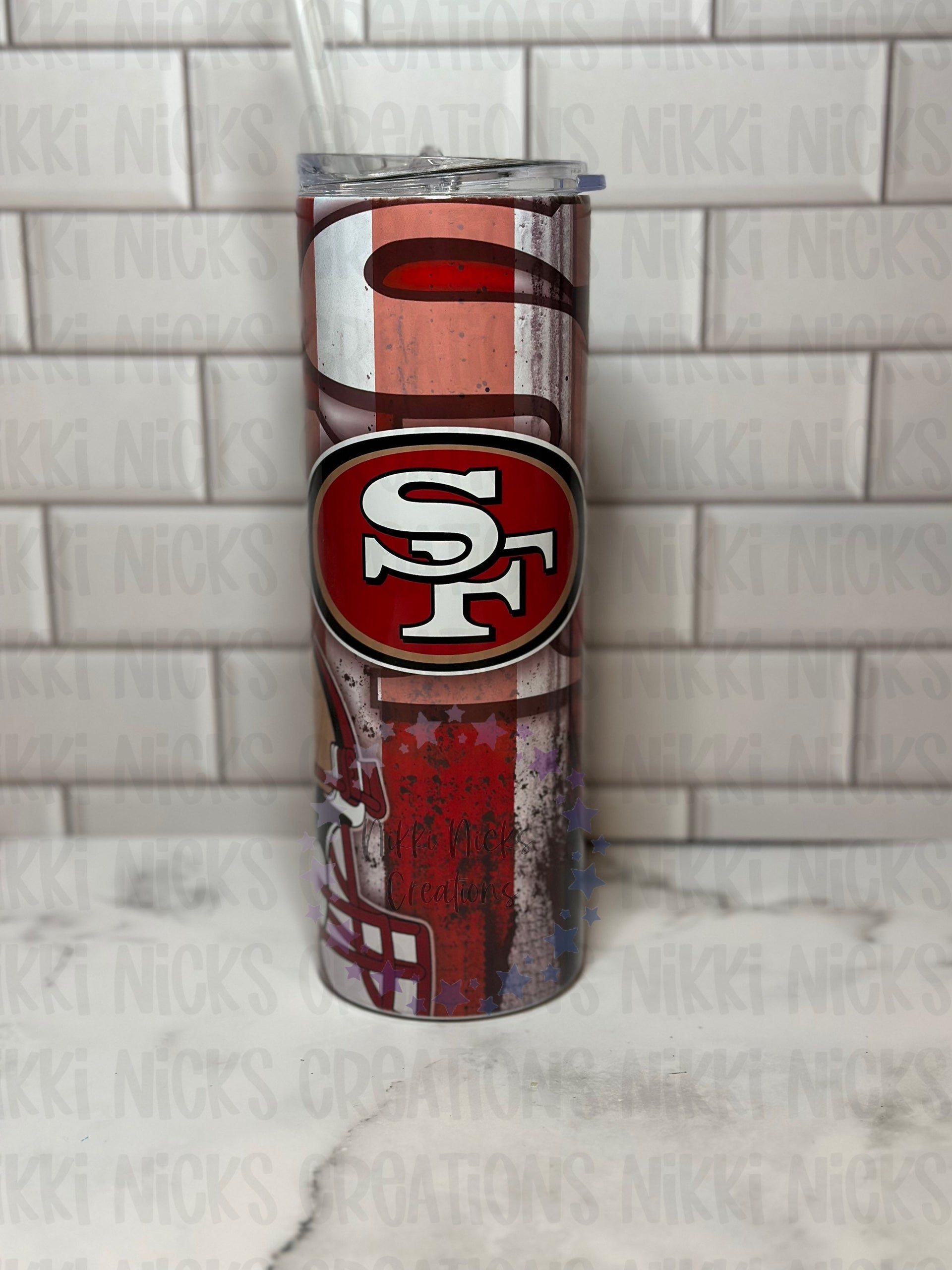 San Francisco 49ers Tumbler – Yardigan Creations